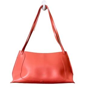 Furla Salmon Color Elegant Leather Handbag